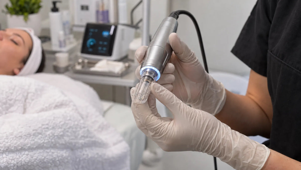 Does a Microneedling Pen With LED Light Add Real Value?