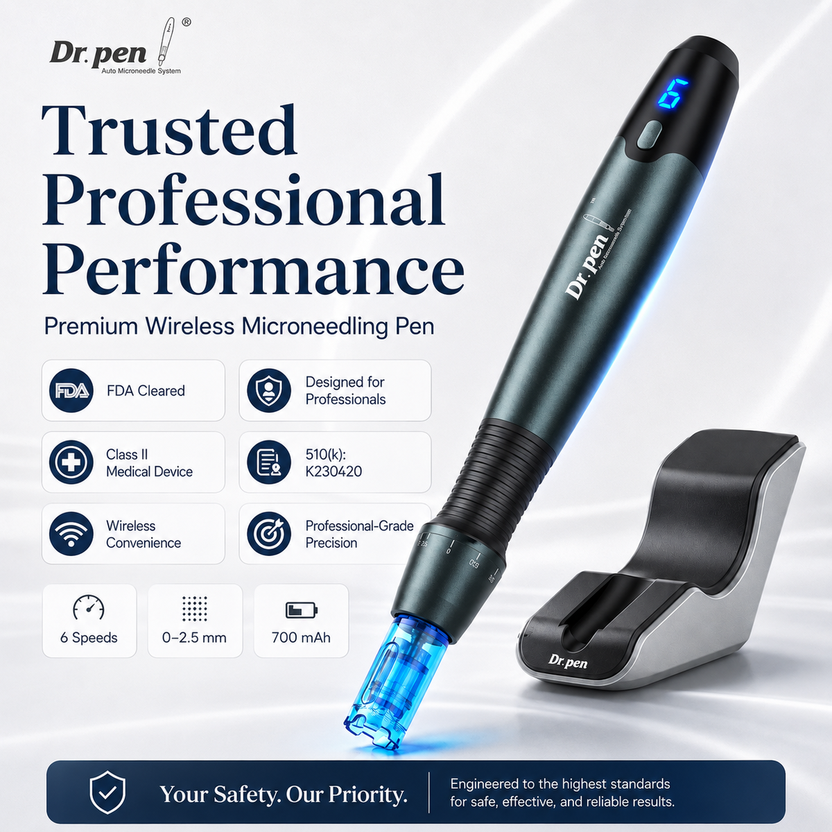 Dr Pen A20 AVOS depth control and 14 pin cartridge system