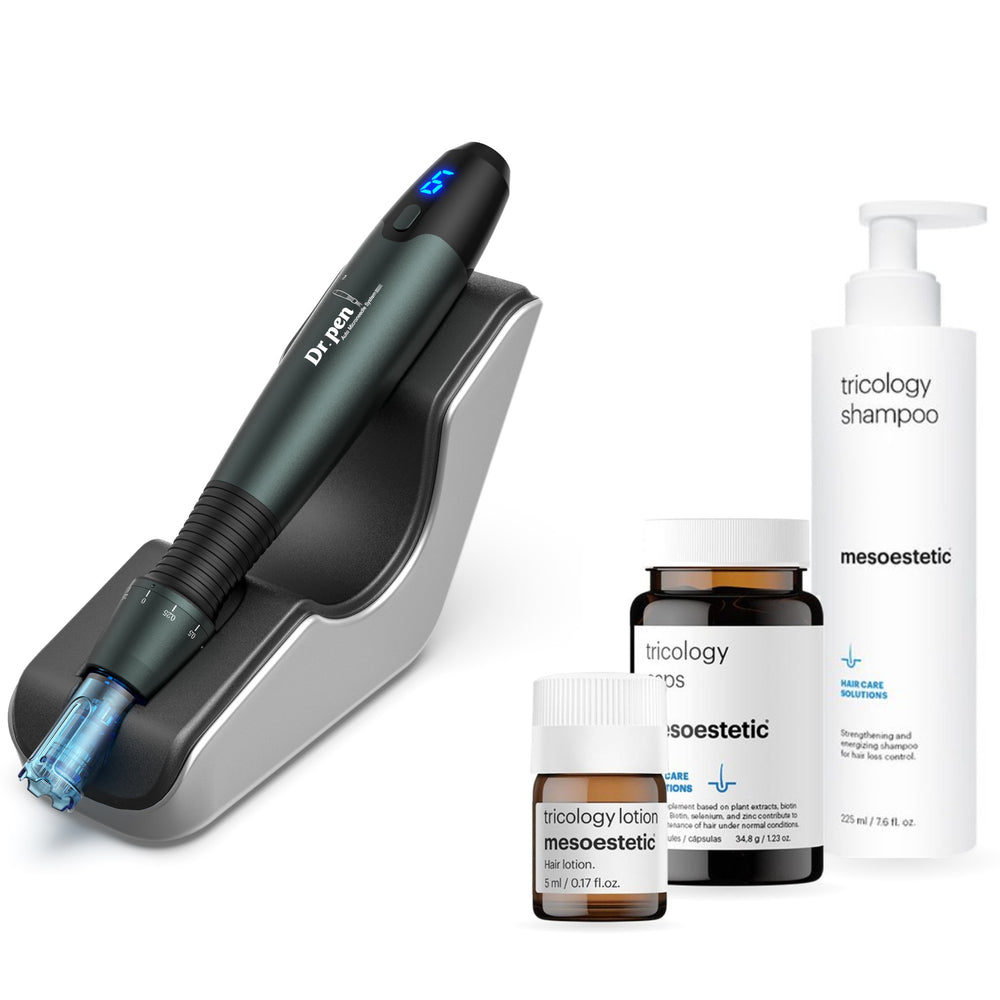 Dr. Pen A20 Hair Growth Bundle with mesoestetic Tricology