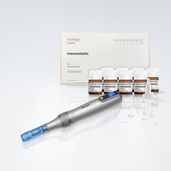 Dr. Pen M8S Anti-Hair Loss Bundle with mesoestetic Tricology Lotion