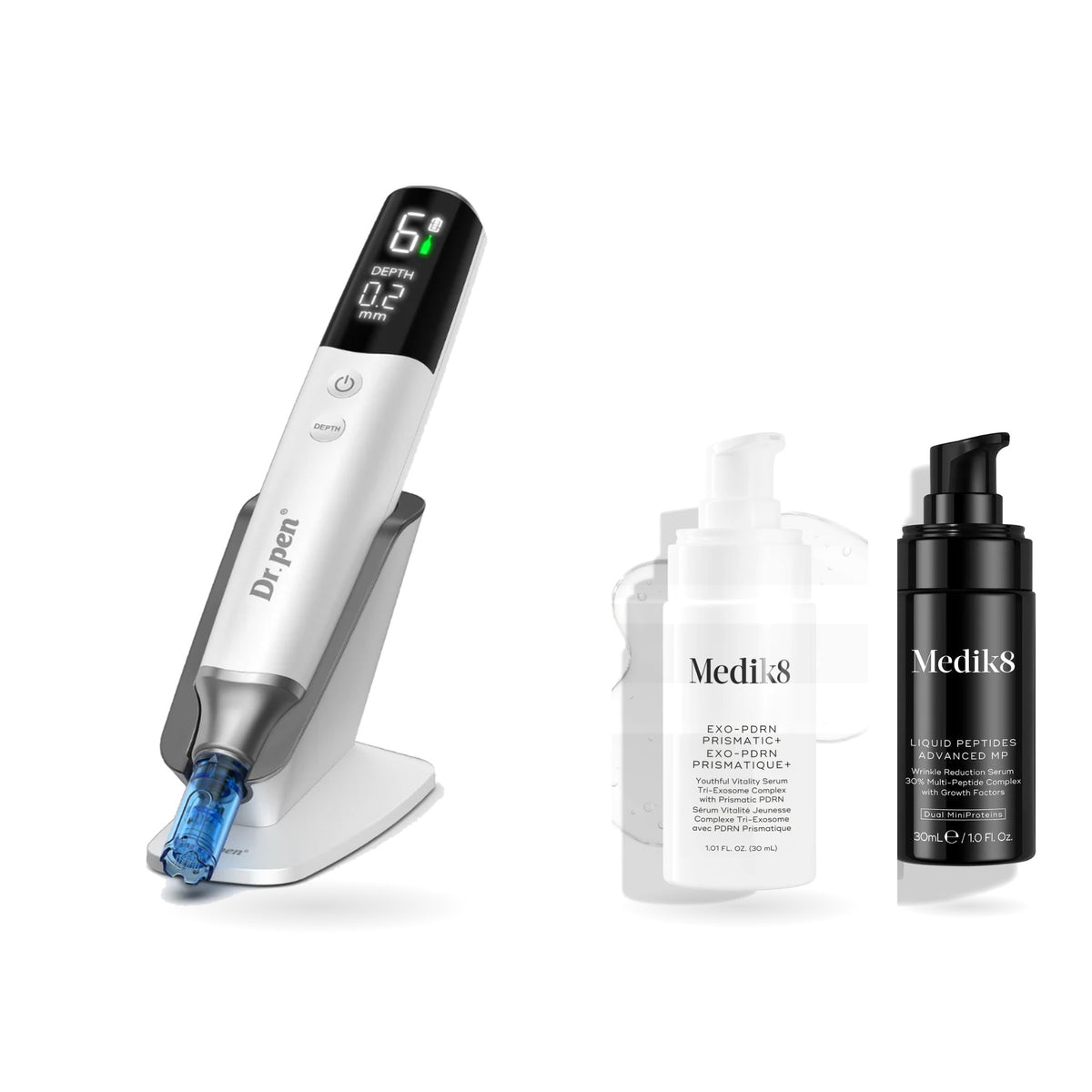 Dr. Pen M9 with Medik8 Exo-PDRN Prismatic+ and Liquid Peptides Advanced MP