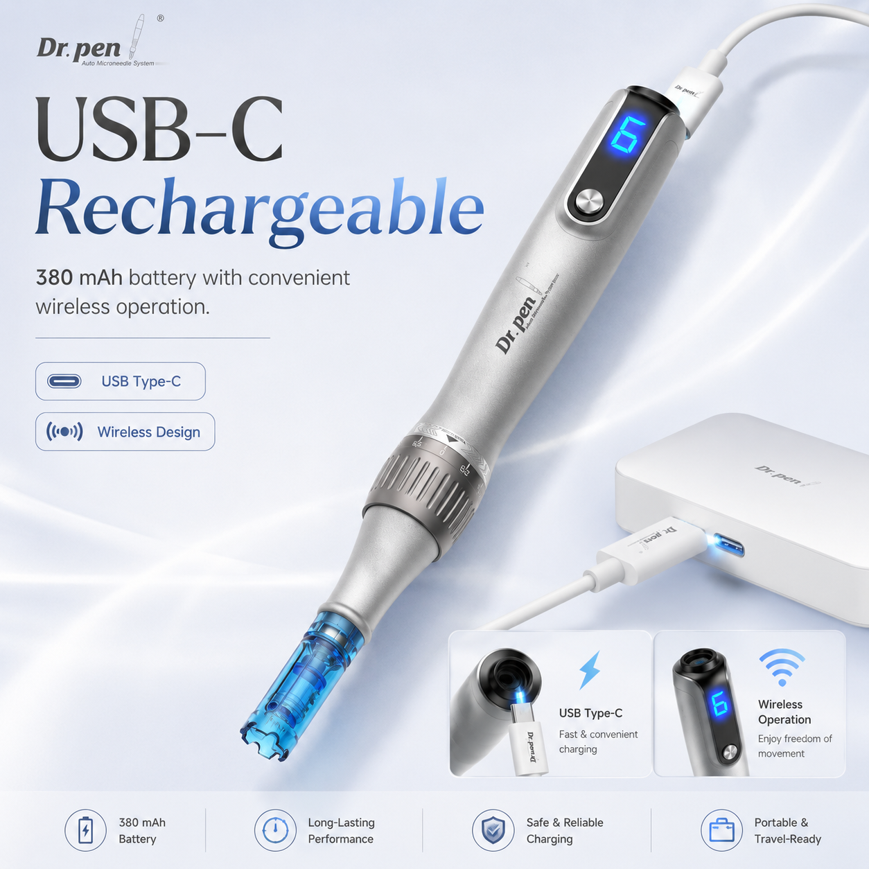 Dr. Pen M8S USB-C charging